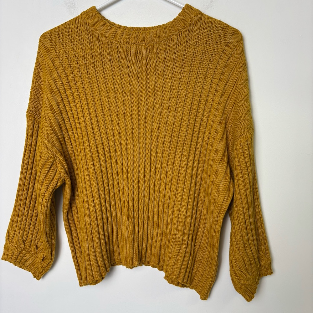 Mod Ref Goldenrod Ribbed Sweater